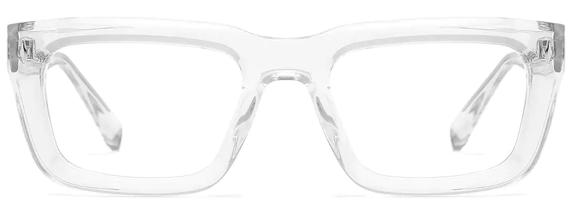 Zein: Rectangle Transparent Glasses