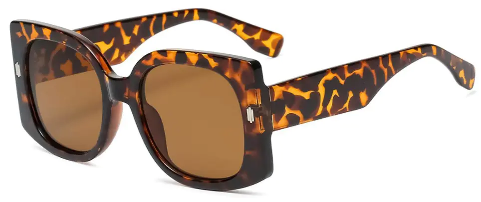 Square Tortoiseshell Sunglasses for Men and Women