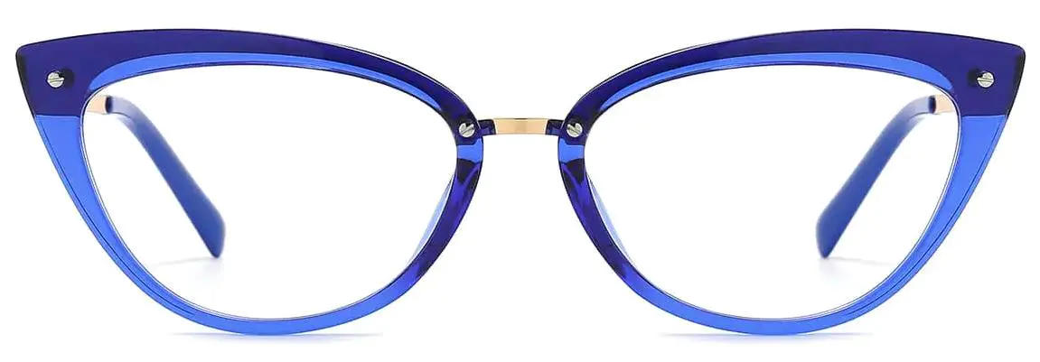 Caia: Cat-eye Blue-Light/Blue Glasses