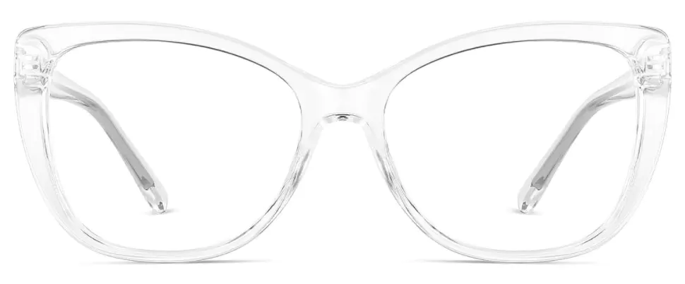 Haidee: Rectangle Transparent Eyeglasses