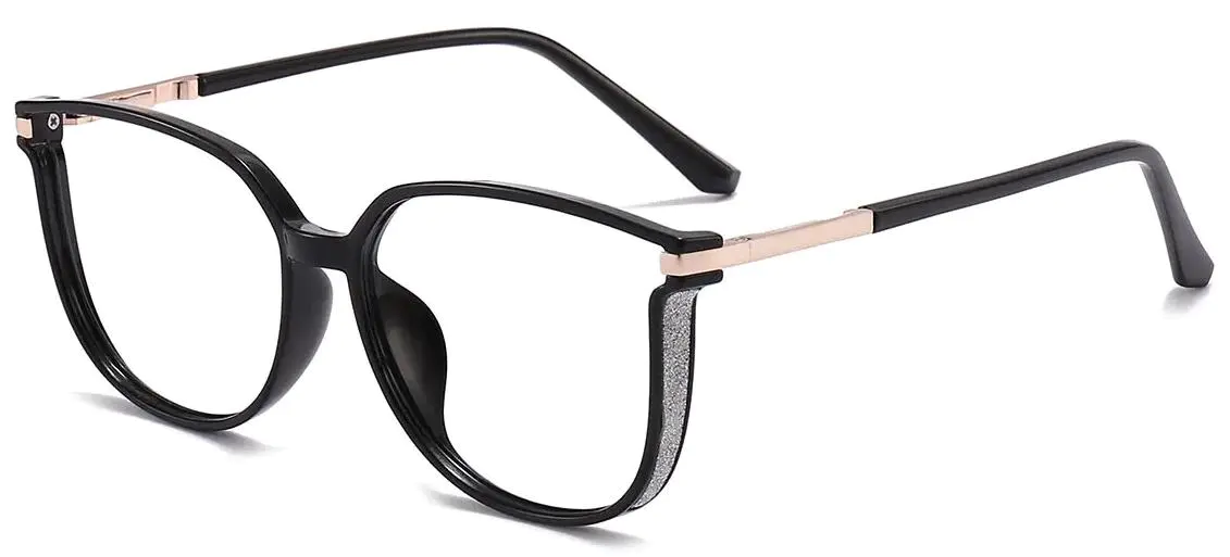 Harmony: Rectangle Black Glasses
