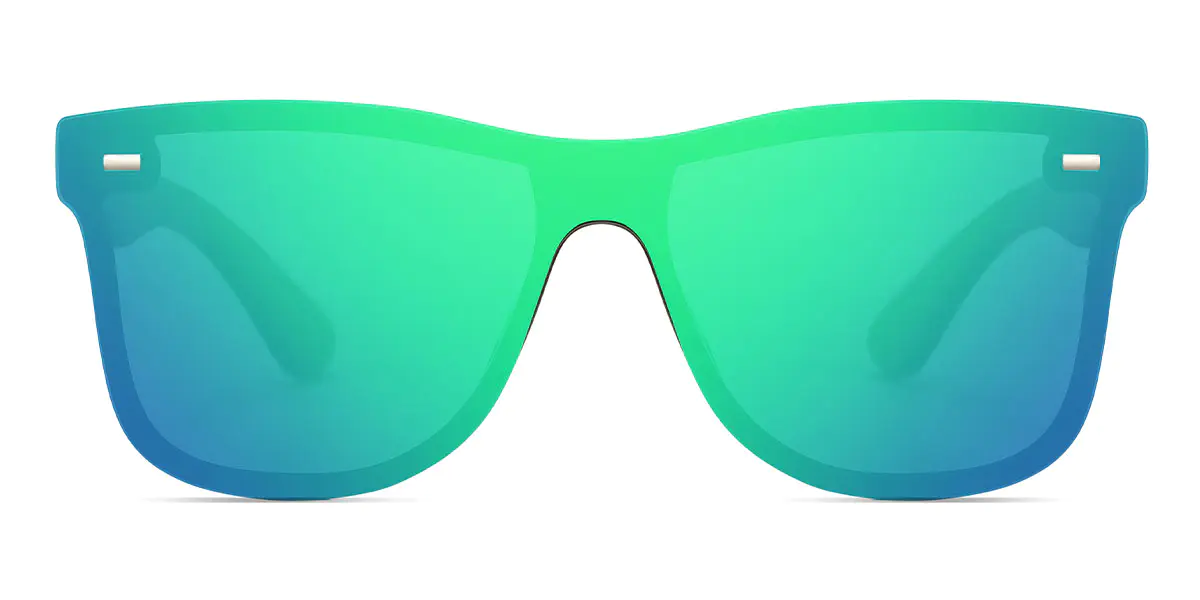 Square Green Sunglasses for Men and Women