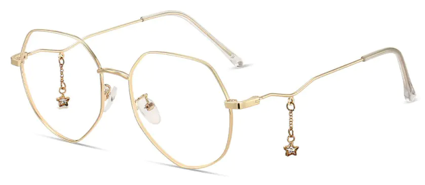 Round Gold Eyeglasses For Women