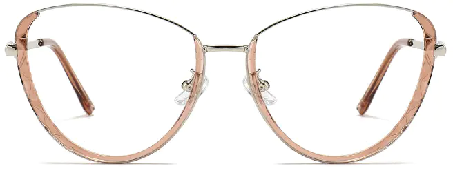 Musa: Oval Orange Eyeglasses for Women