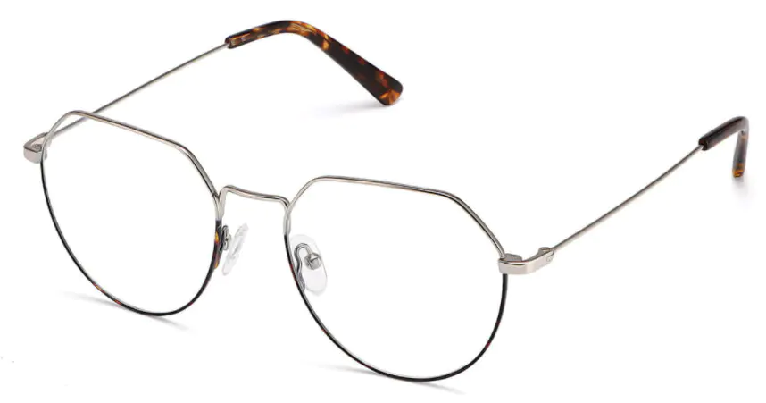 Round Black/Silver Eyeglasses For Men and Women