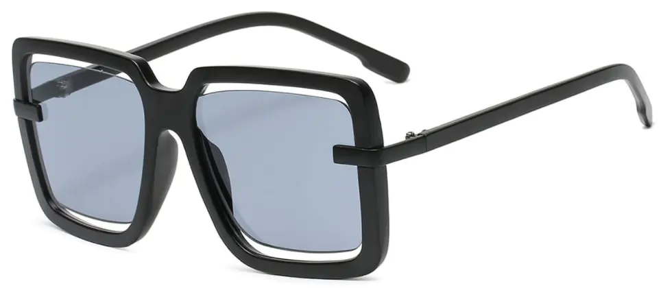 Square Black Sunglasses for Women