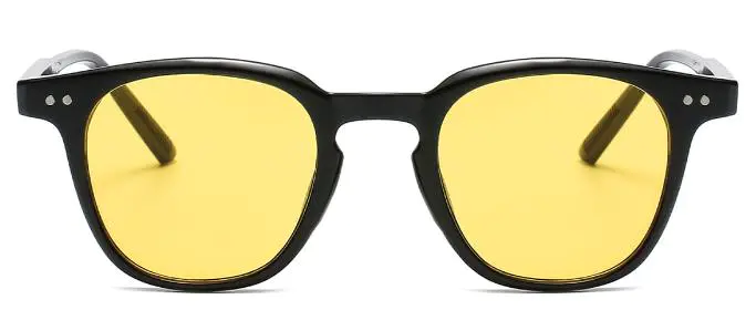 Merida: Oval Black/Yellow Sunglasses