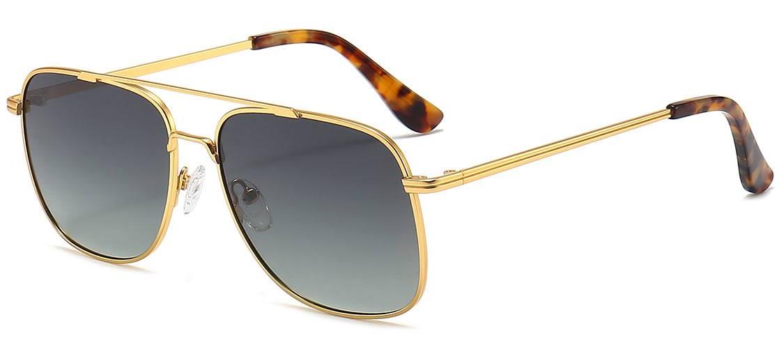 Tuku: Aviator Gold/Gradual-Grey Sunglasses