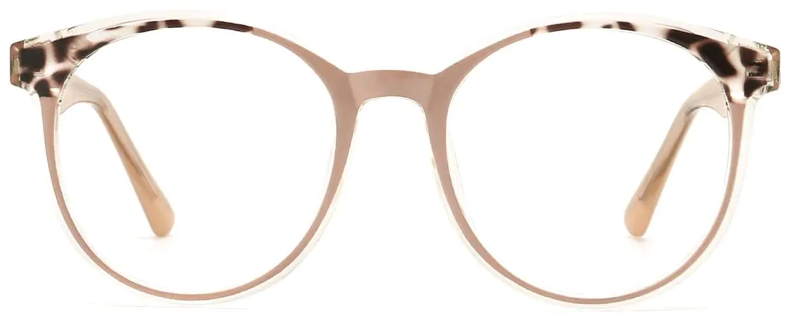 Kojo: Round Nude-Pink Glasses