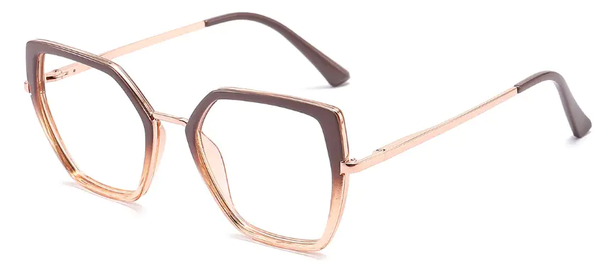 Square Brown Glasses - Designer Glasses
