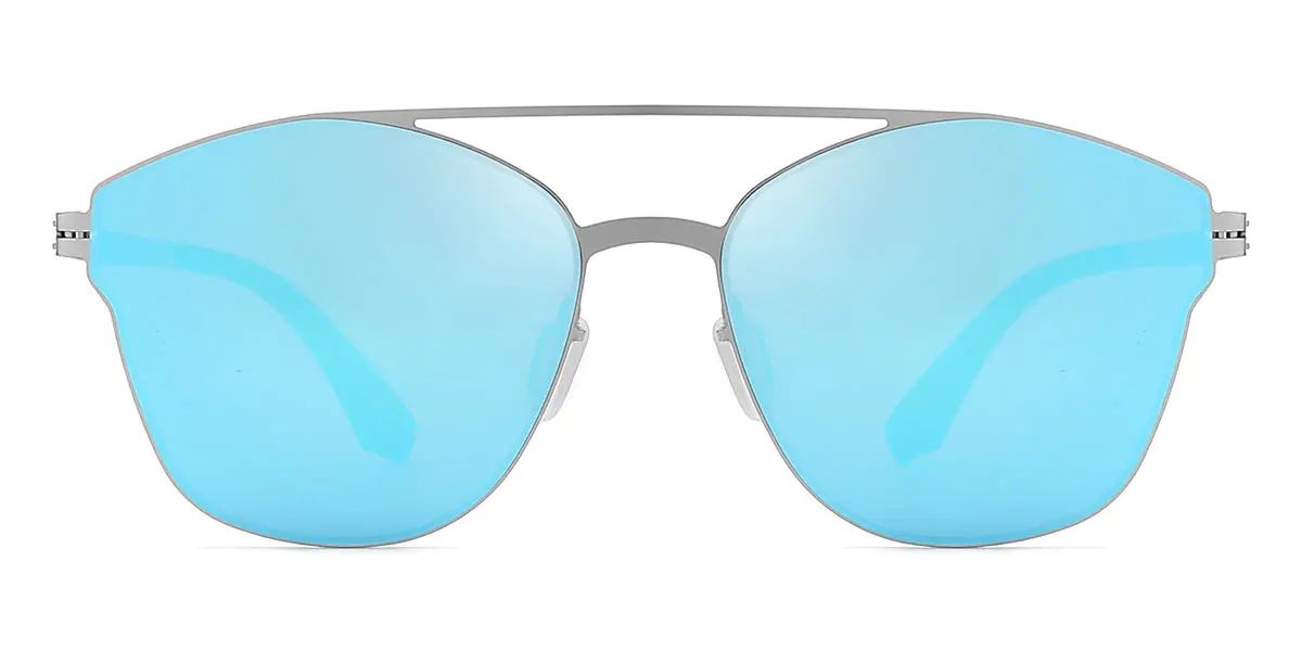 Aviator Silver Sunglasses for Women