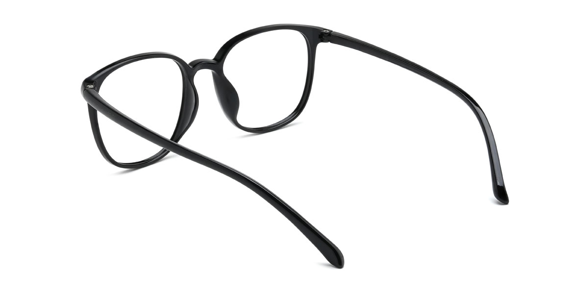 Black Alijah Glasses - Square Glasses