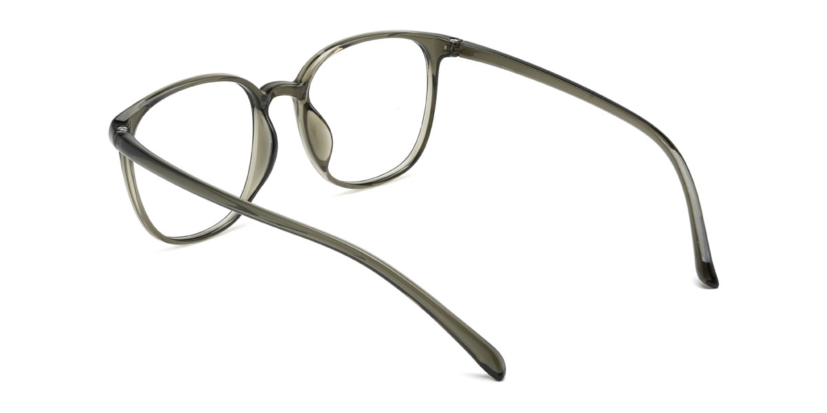 Olive green Alijah Glasses - Square Glasses