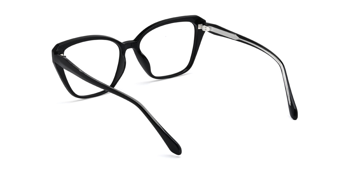 Black Pansy Glasses - Cat Eye Glasses