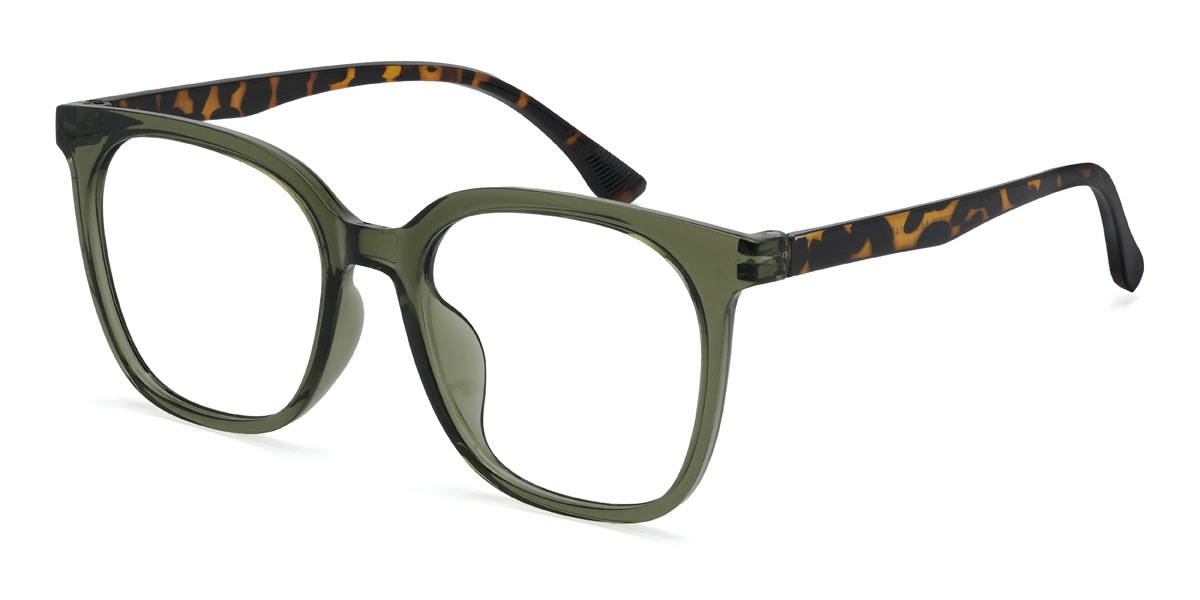 Green Duncan Glasses - Square Glasses