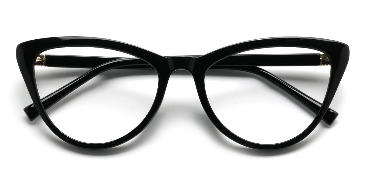 Black Windy Glasses - Cat Eye Glasses