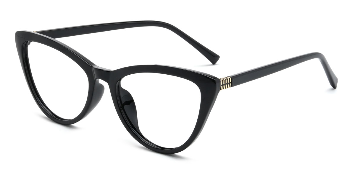 Black Windy Glasses - Cat Eye Glasses