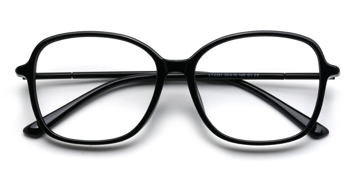 Black Kelvin Glasses - Rectangle Glasses