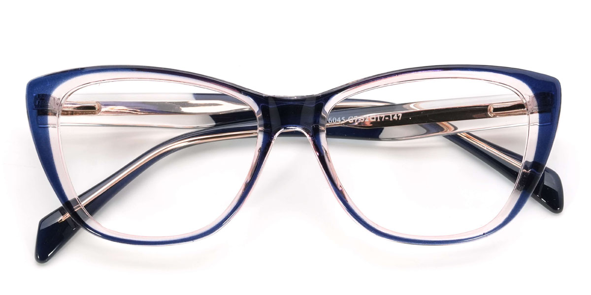 Blue Arisha Glasses - Cat Eye Glasses