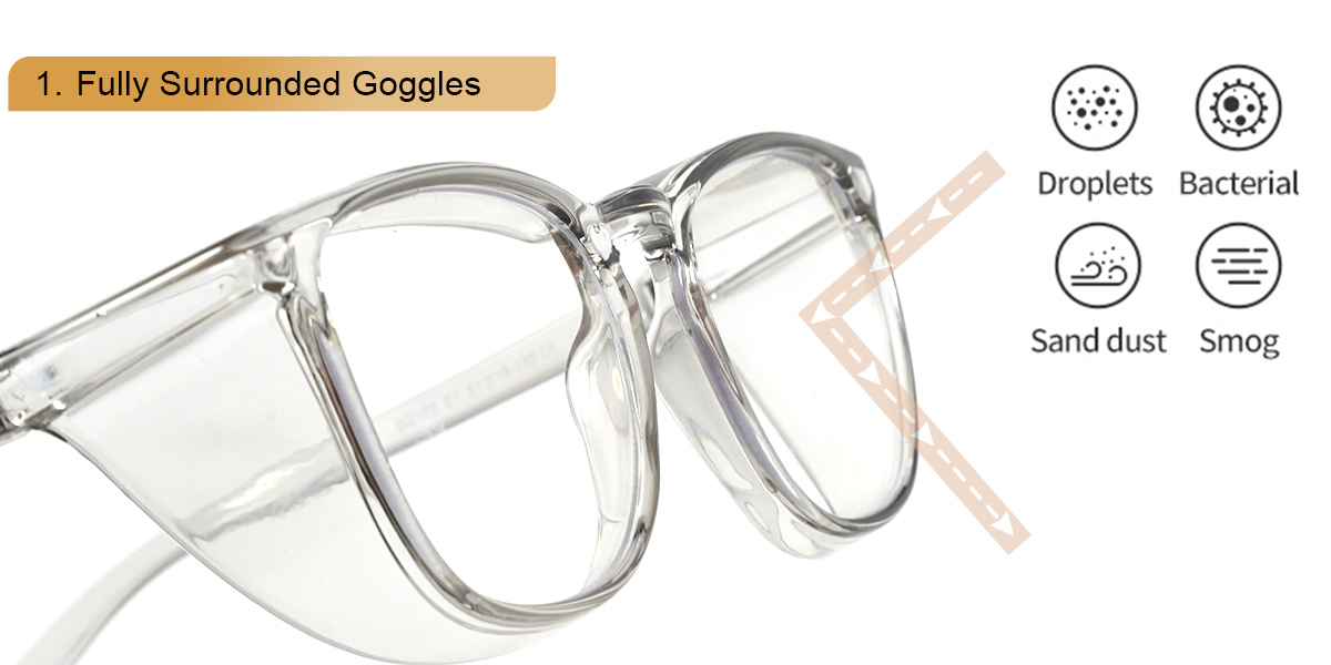 Klar/Grau Hanita Brille - Safety Glasses