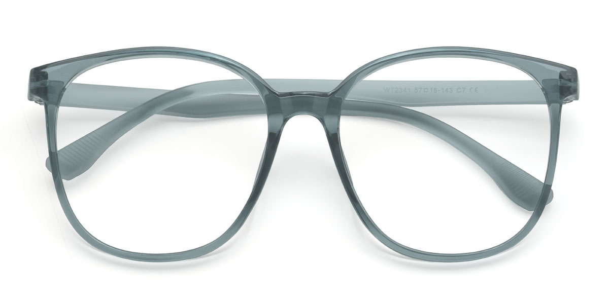 Blau Grau Marlin Brille - Square Glasses