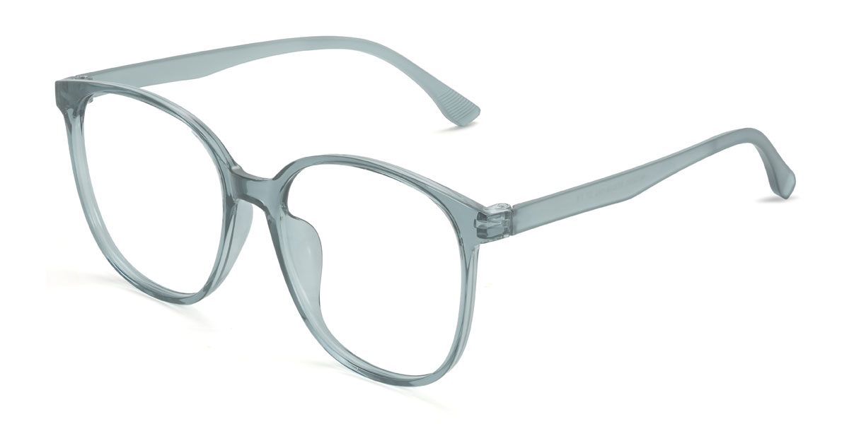 Blau Grau Marlin Brille - Square Glasses