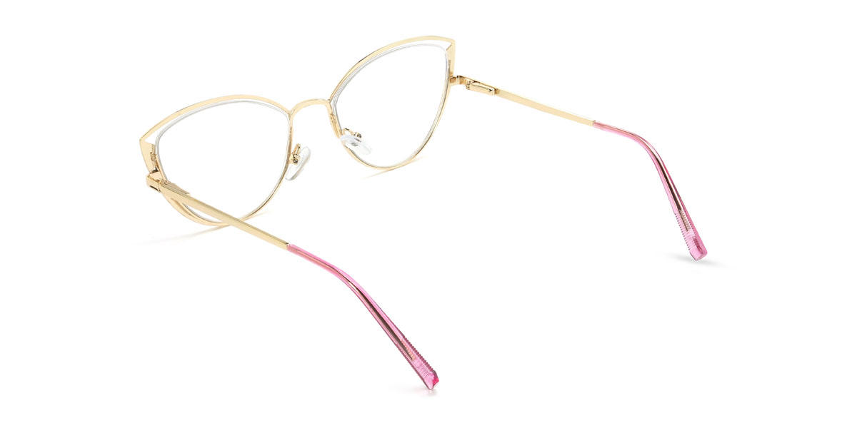 Gold Purple Aitana Glasses - Cat Eye Glasses