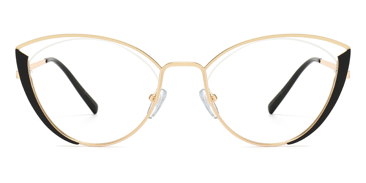 Gold Schwarz Aitana - Cat Eye Glasses