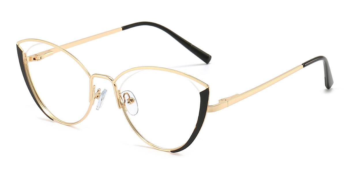 Dorado Negro Aitana Gafas - Cat Eye Glasses