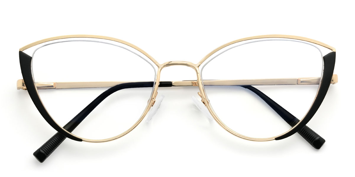 Dorado Negro Aitana Gafas - Cat Eye Glasses
