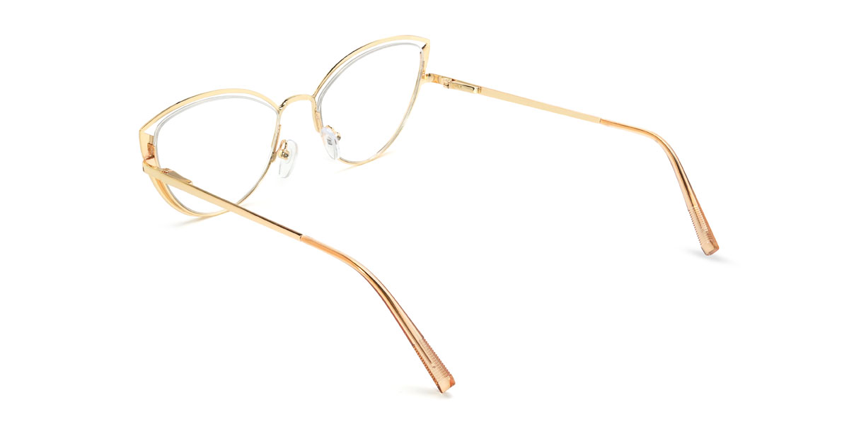 Gold Tortoiseshell Aitana Glasses - Cat Eye Glasses