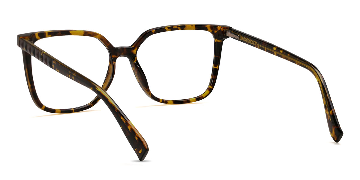 Yellow Tortoiseshell Anastasia Glasses - Square Glasses