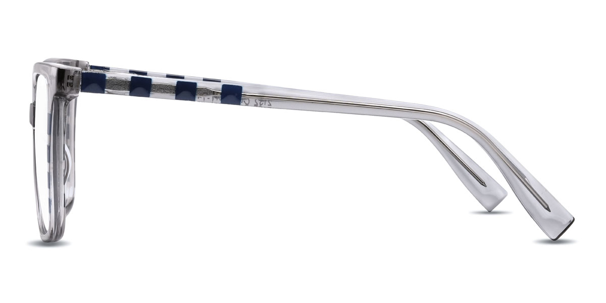 Light Grey Anastasia Glasses - Square Glasses