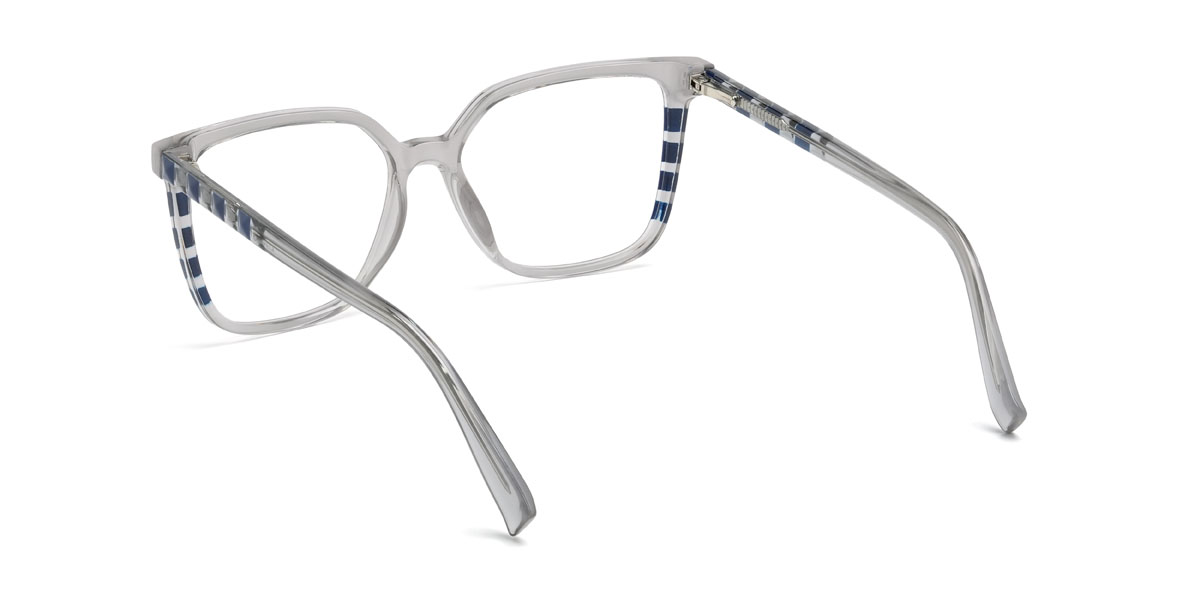 Light Grey Anastasia Glasses - Square Glasses
