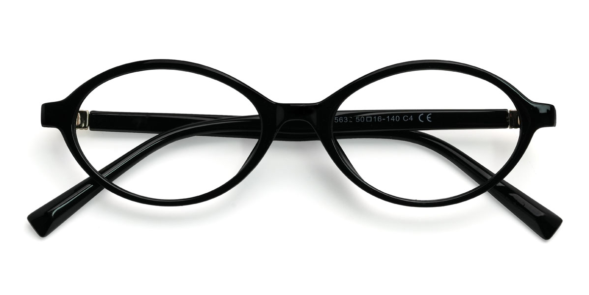 Black Andrea Glasses - Oval Glasses