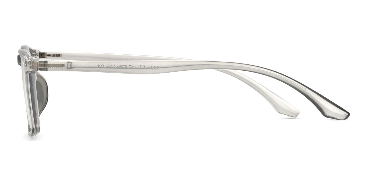 Clear Grey Jordy Glasses - Rectangle Glasses