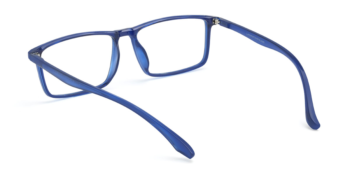 Blue Jordy Glasses - Rectangle Glasses