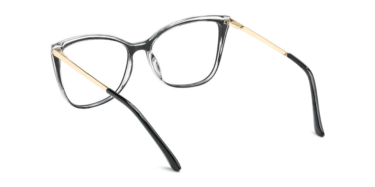 Black Clear Kelyce Glasses - Square Glasses