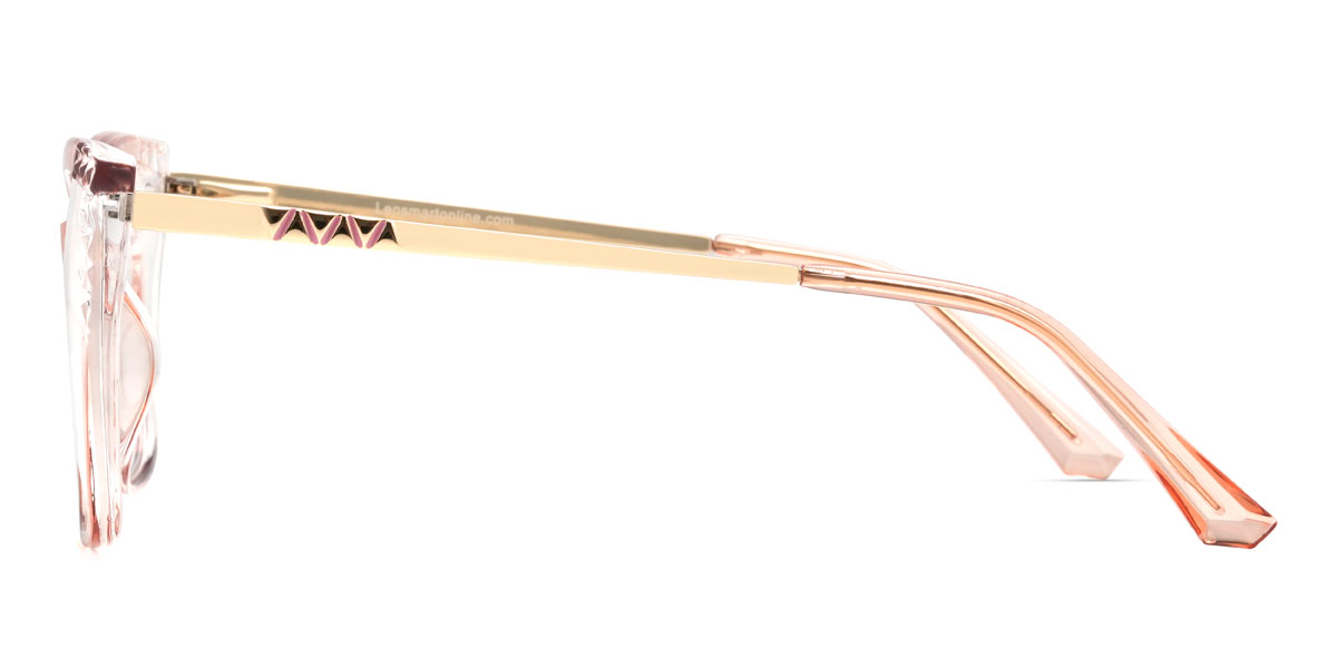 Coral Orange Lyric Glasses - Square Glasses