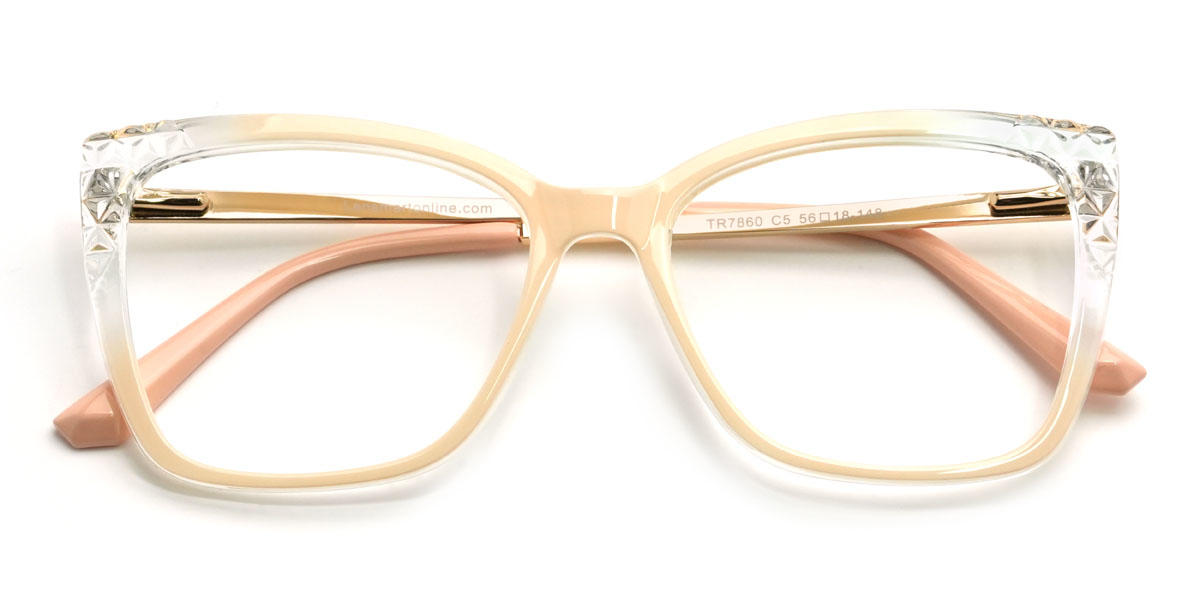 Cantaloupe Lyric Glasses - Square Glasses
