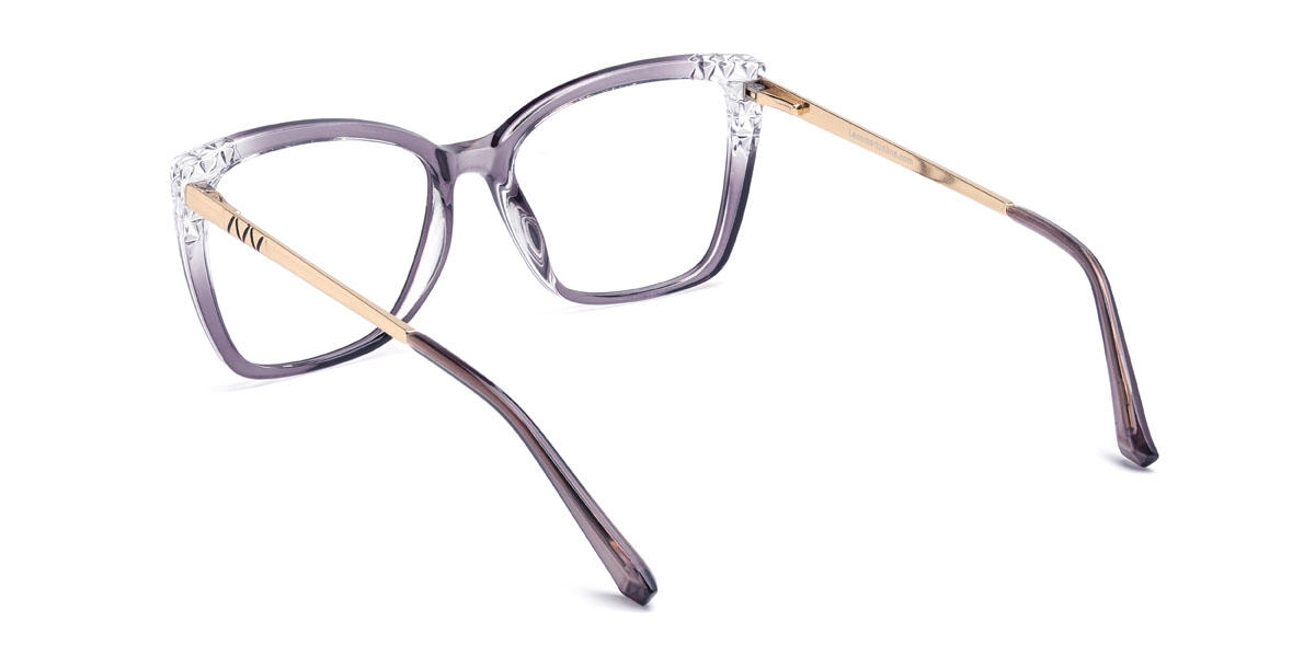 Grey Lyric Glasses - Square Glasses