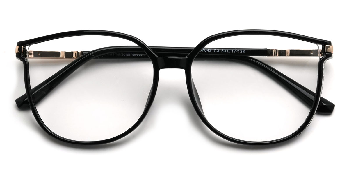 Schwarz Harmony Brille - Rectangle Glasses