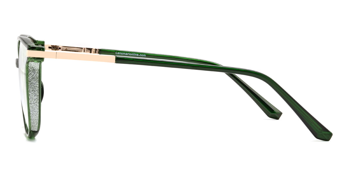 Pine Green Harmony Glasses - Rectangle Glasses