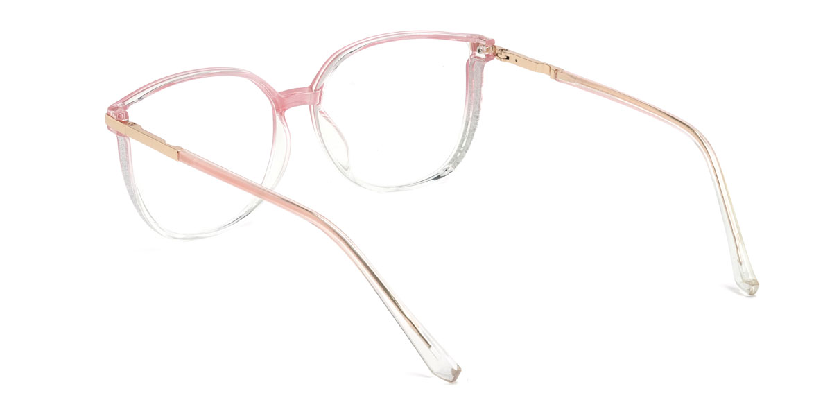 Gradient Light Pink Harmony Glasses - Rectangle Glasses