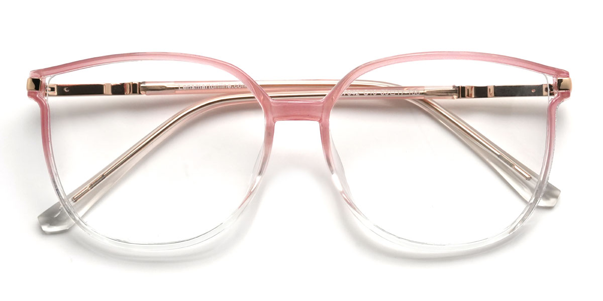 Gradient Light Pink Harmony Glasses - Rectangle Glasses