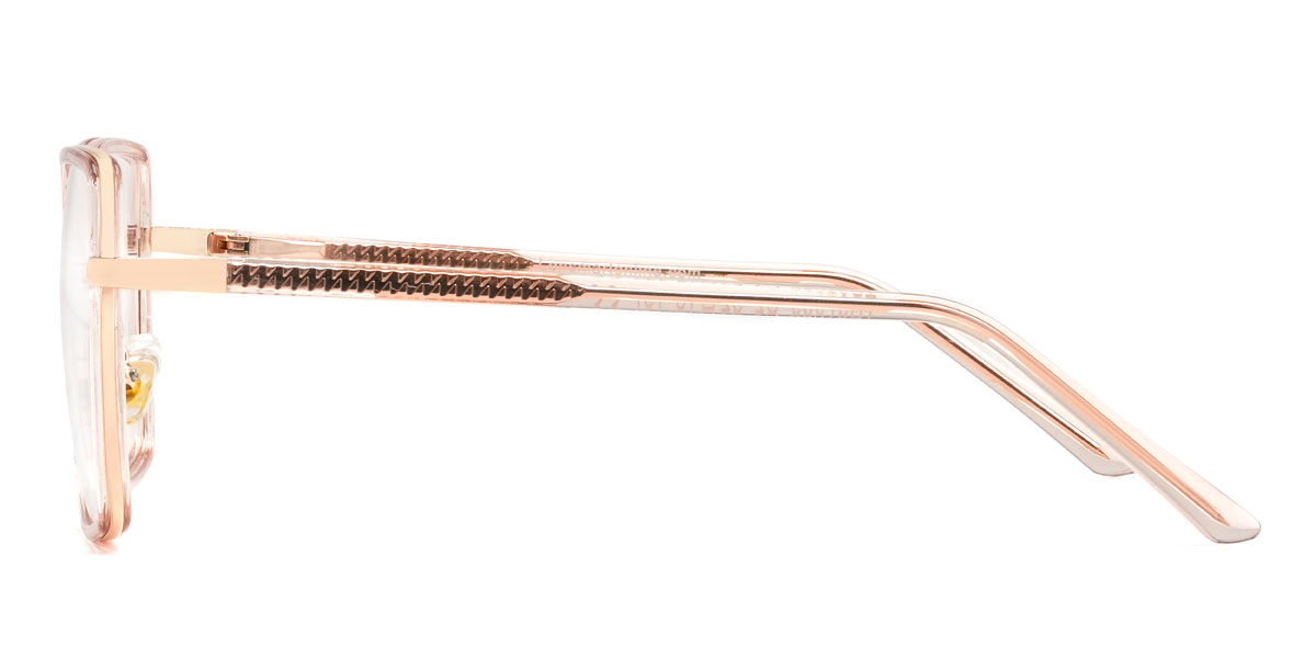 Champagne Minda Glasses - Square Glasses