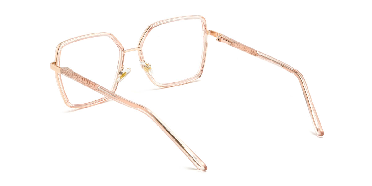 Champagne Minda Glasses - Square Glasses