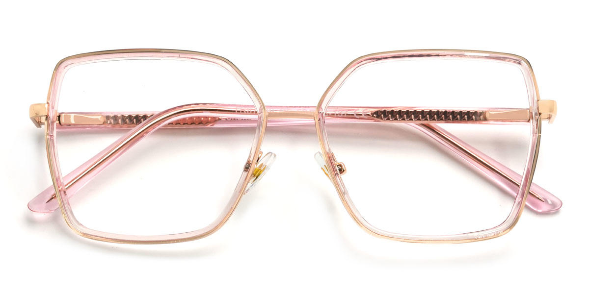 Light Pink Minda Glasses - Square Glasses