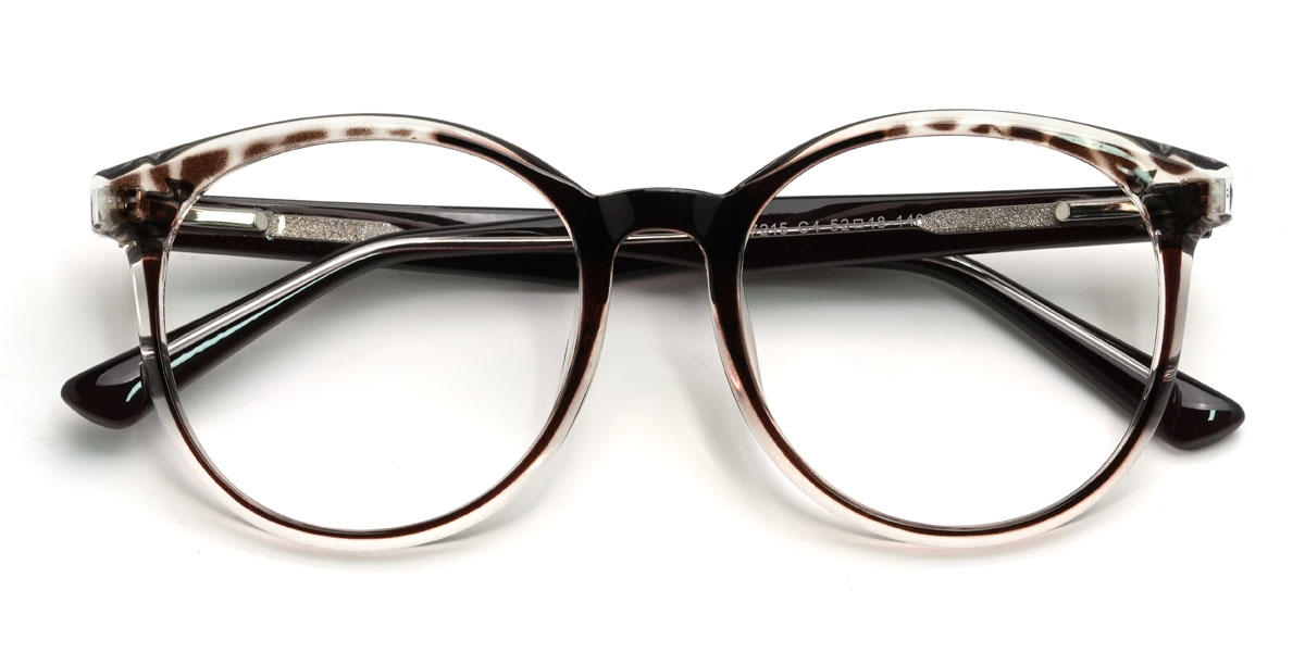 Black Brunette Spots Kojo Glasses - Round Glasses