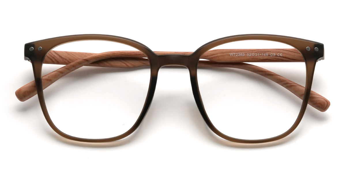 Marron Brinley Lunettes - Square Glasses